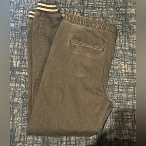 Element Gray Wash Jogger Jeans with drawstring elastic waist - medium